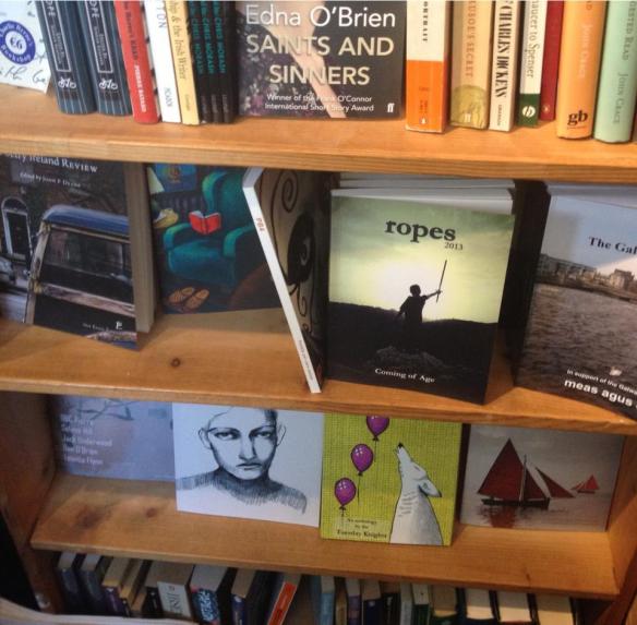  On the shelves at the Charlie Byrne's Cúirt Bookshop.