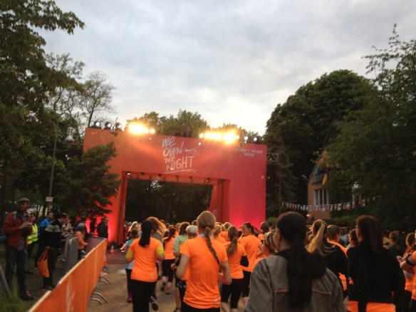  The starting line at the We Own the Night 10K Berlin.